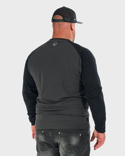 CONNOR II LS Men's T-Shirt GREY/BLACK