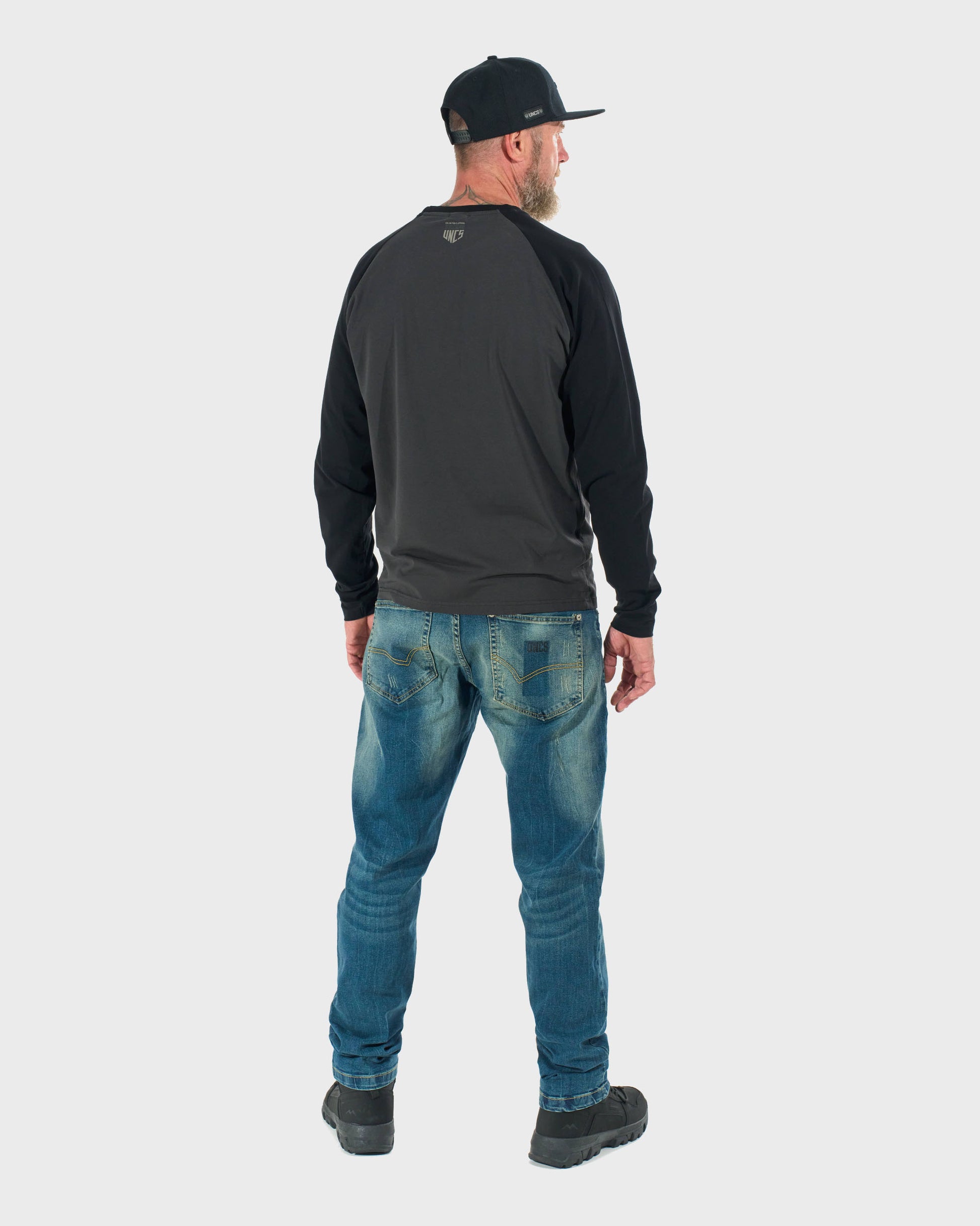 CONNOR II LS Men's T-Shirt GREY/BLACK