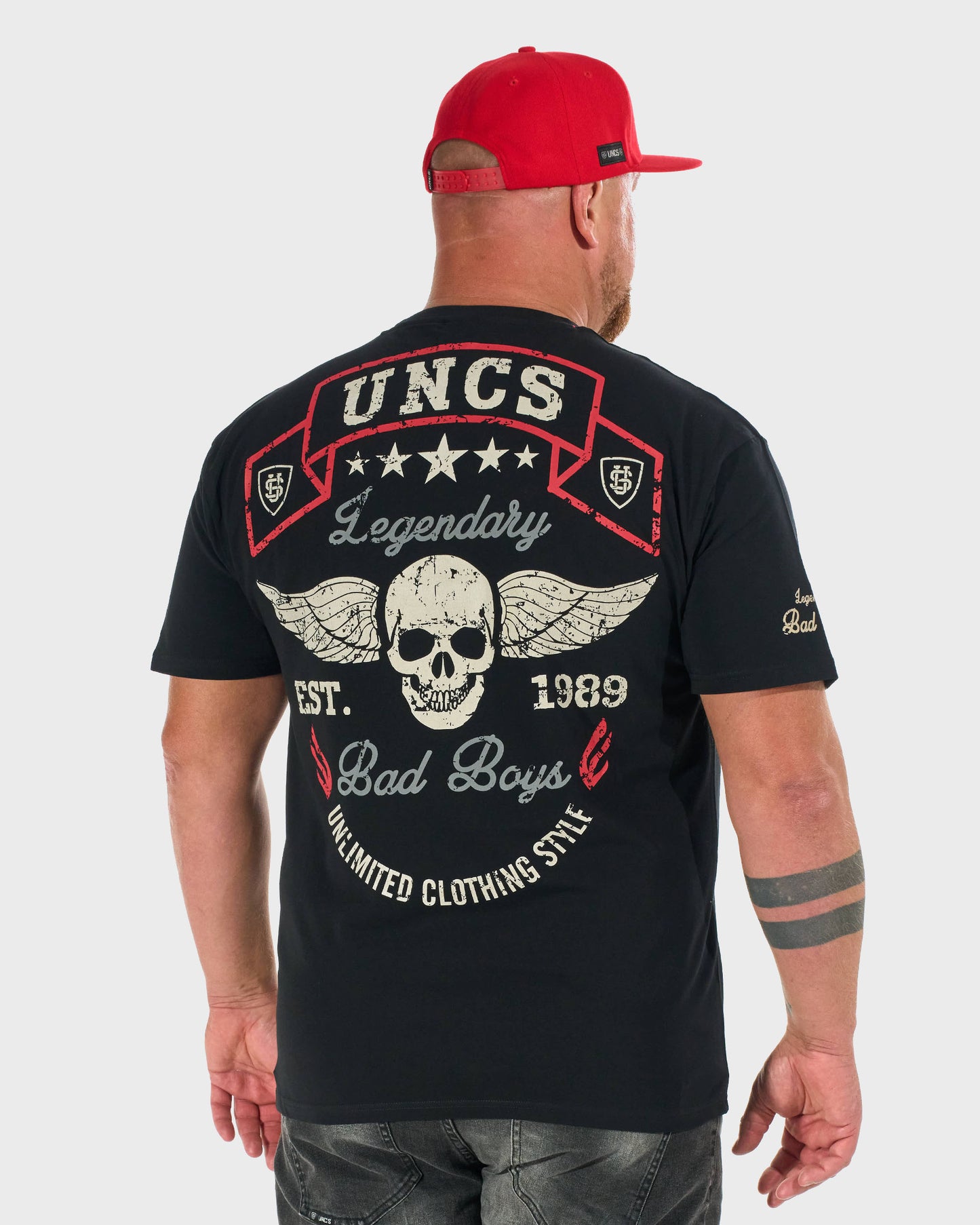 BAD BOYS Men's T-Shirt BLACK/RED