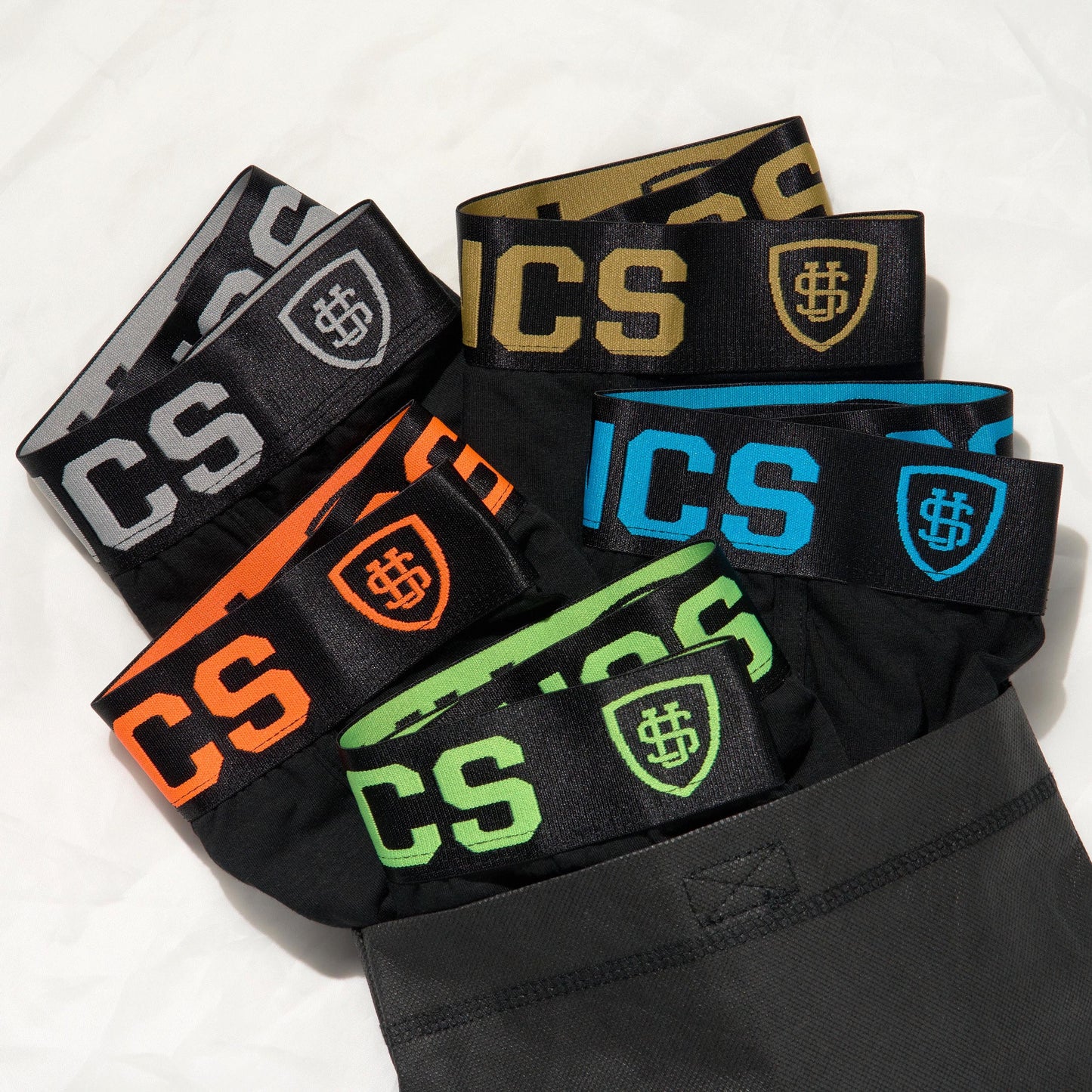 HEXAGON Underwear 5 pcs (MEDIUM) BLACK