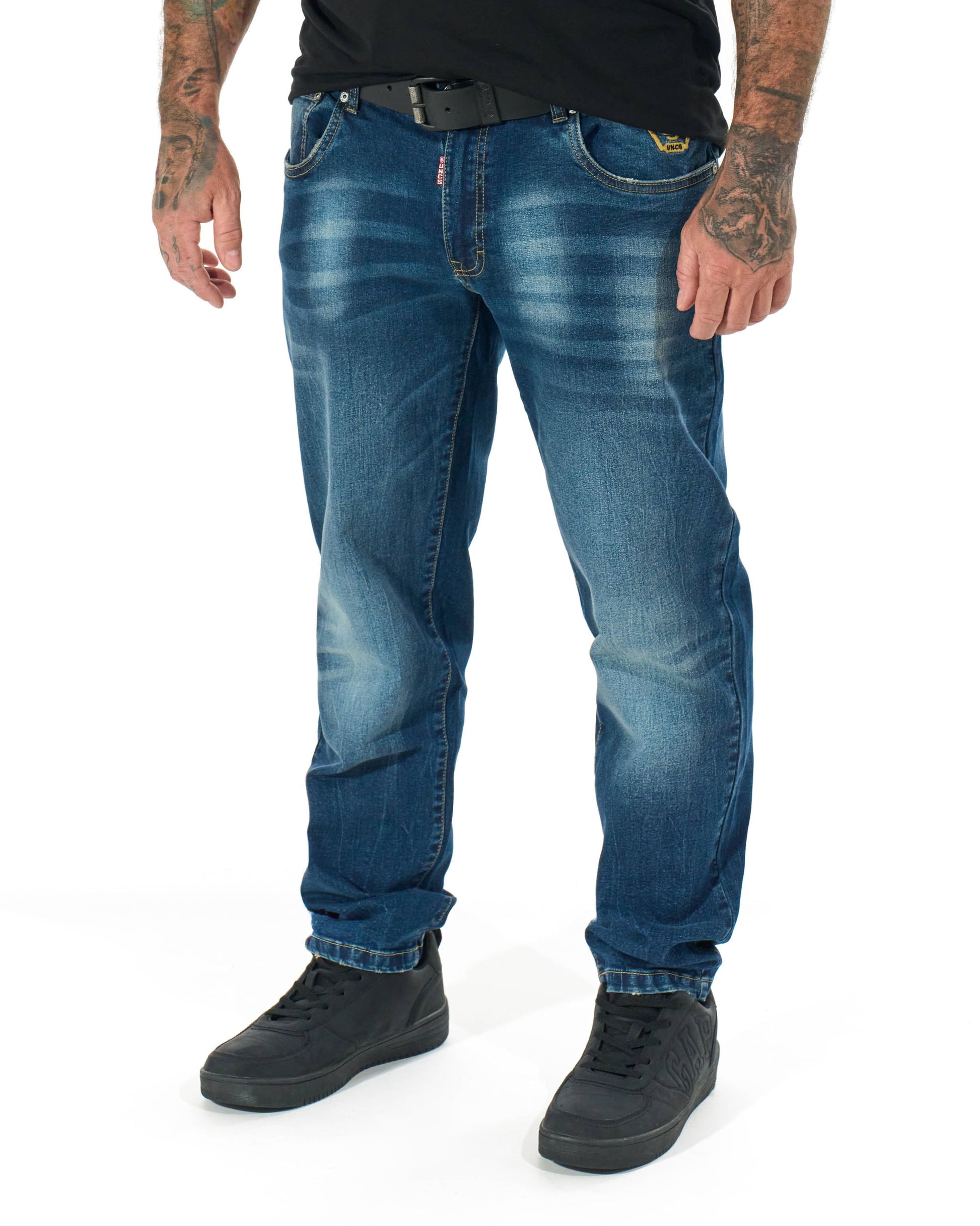 TYRONE V Men's Trousers DARK BLUE