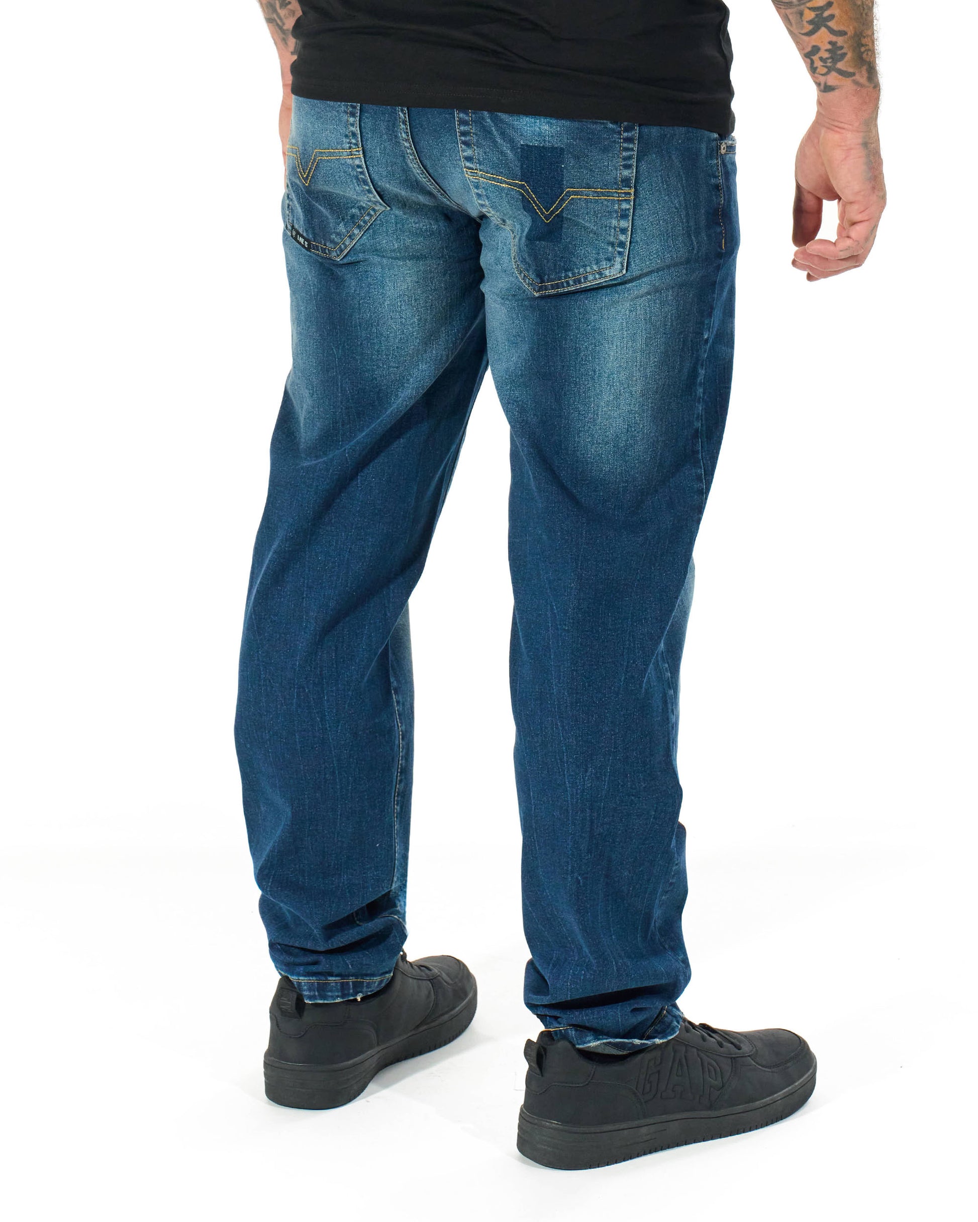 TYRONE V Men's Trousers DARK BLUE