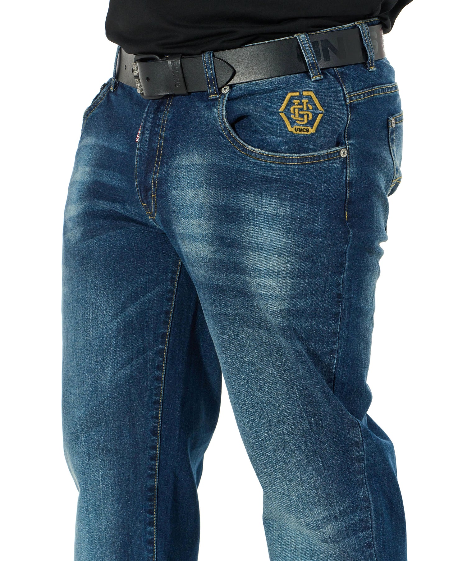 TYRONE V Men's Trousers DARK BLUE