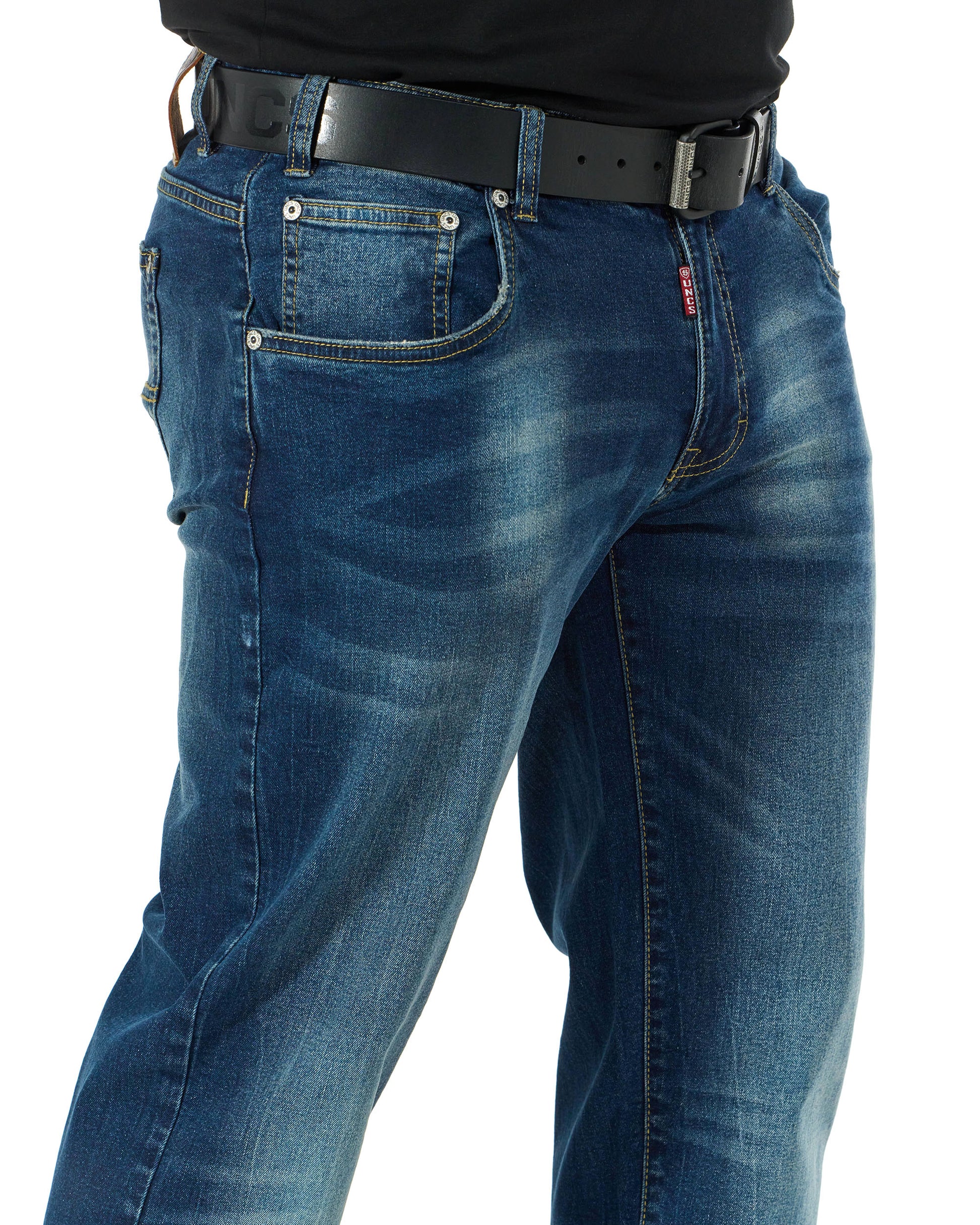 TYRONE V Men's Trousers DARK BLUE