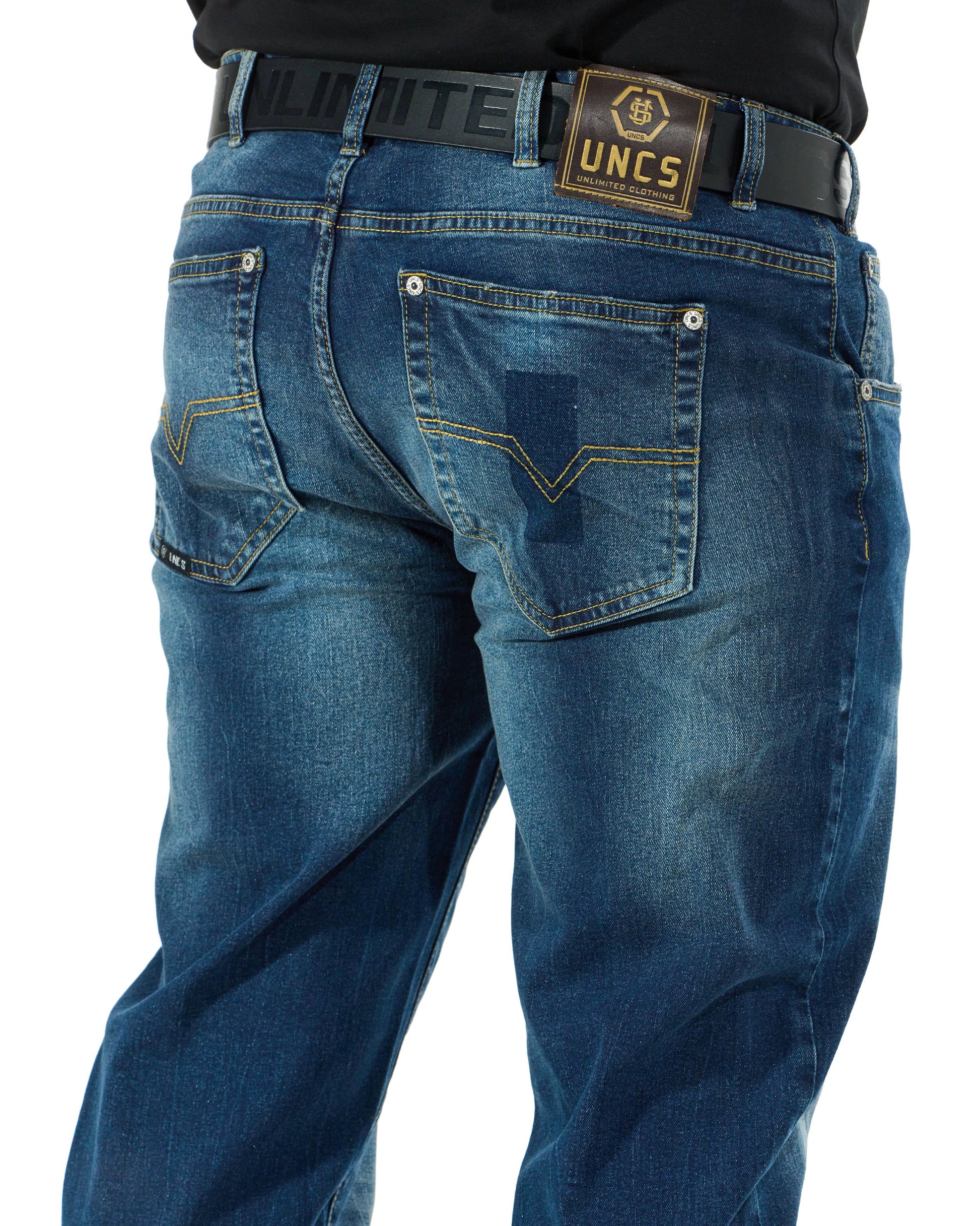 TYRONE V Men's Trousers DARK BLUE