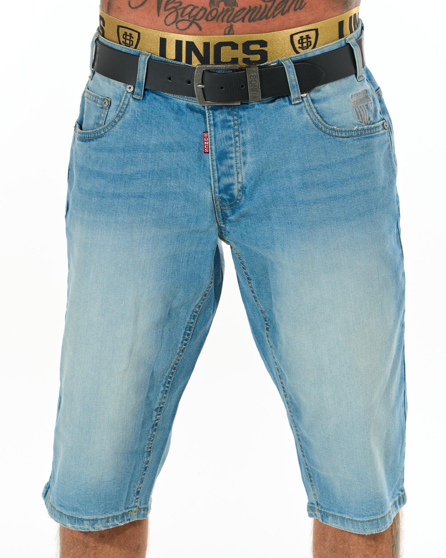 BUCK II (LONG) Men's Shorts LIGHT DENIM