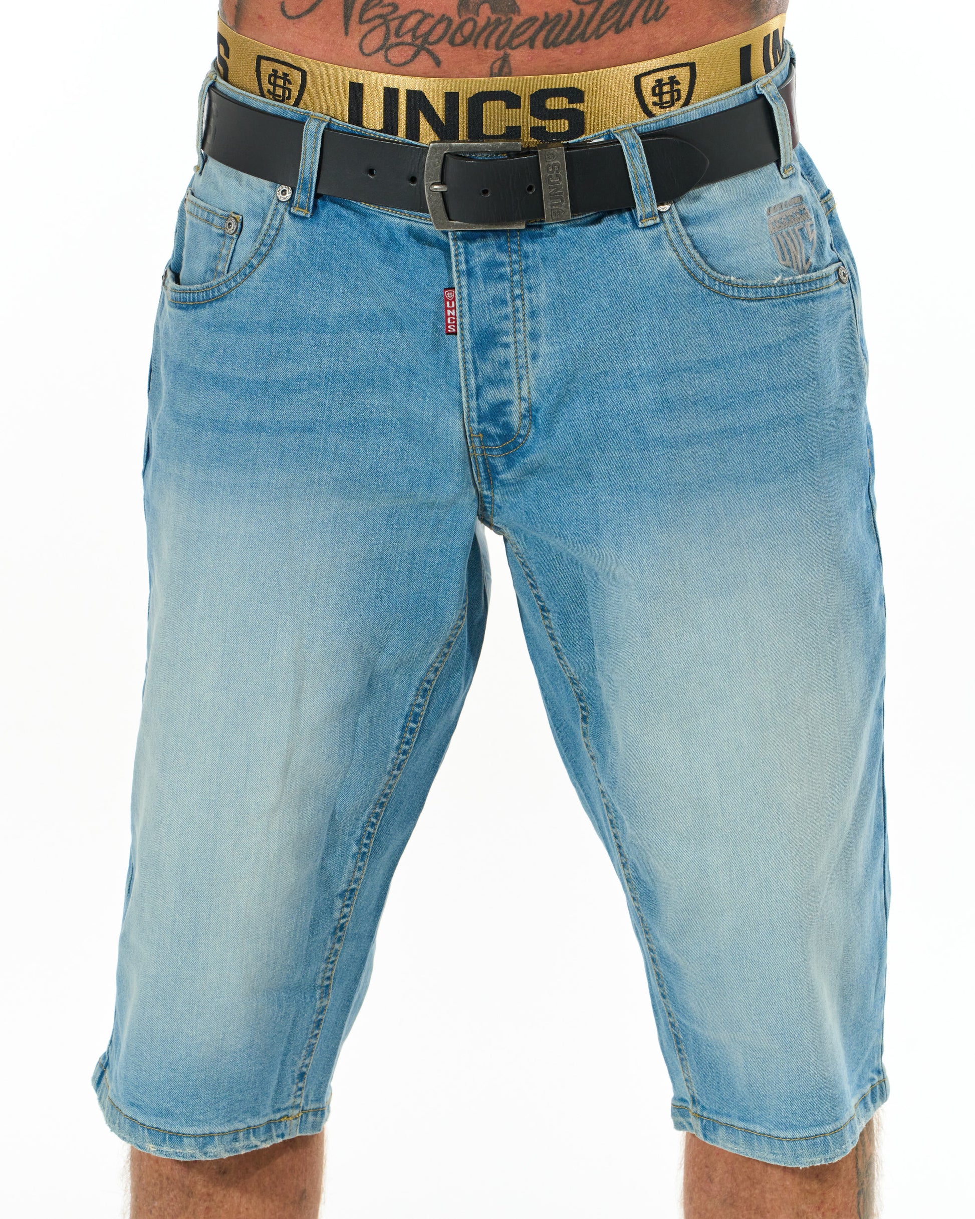 BUCK II (LONG) Men's Shorts LIGHT DENIM