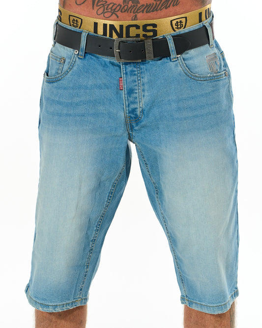 BUCK II (LONG) Men's Shorts LIGHT DENIM