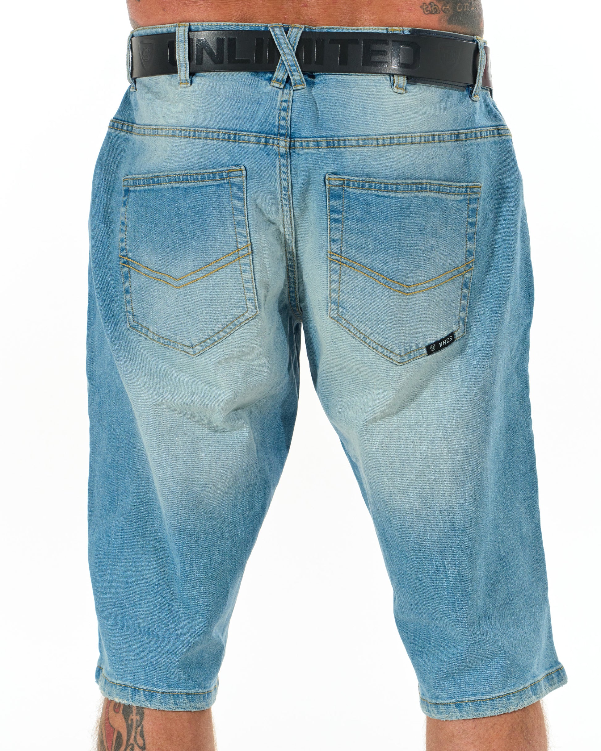 BUCK II (LONG) Men's Shorts LIGHT DENIM