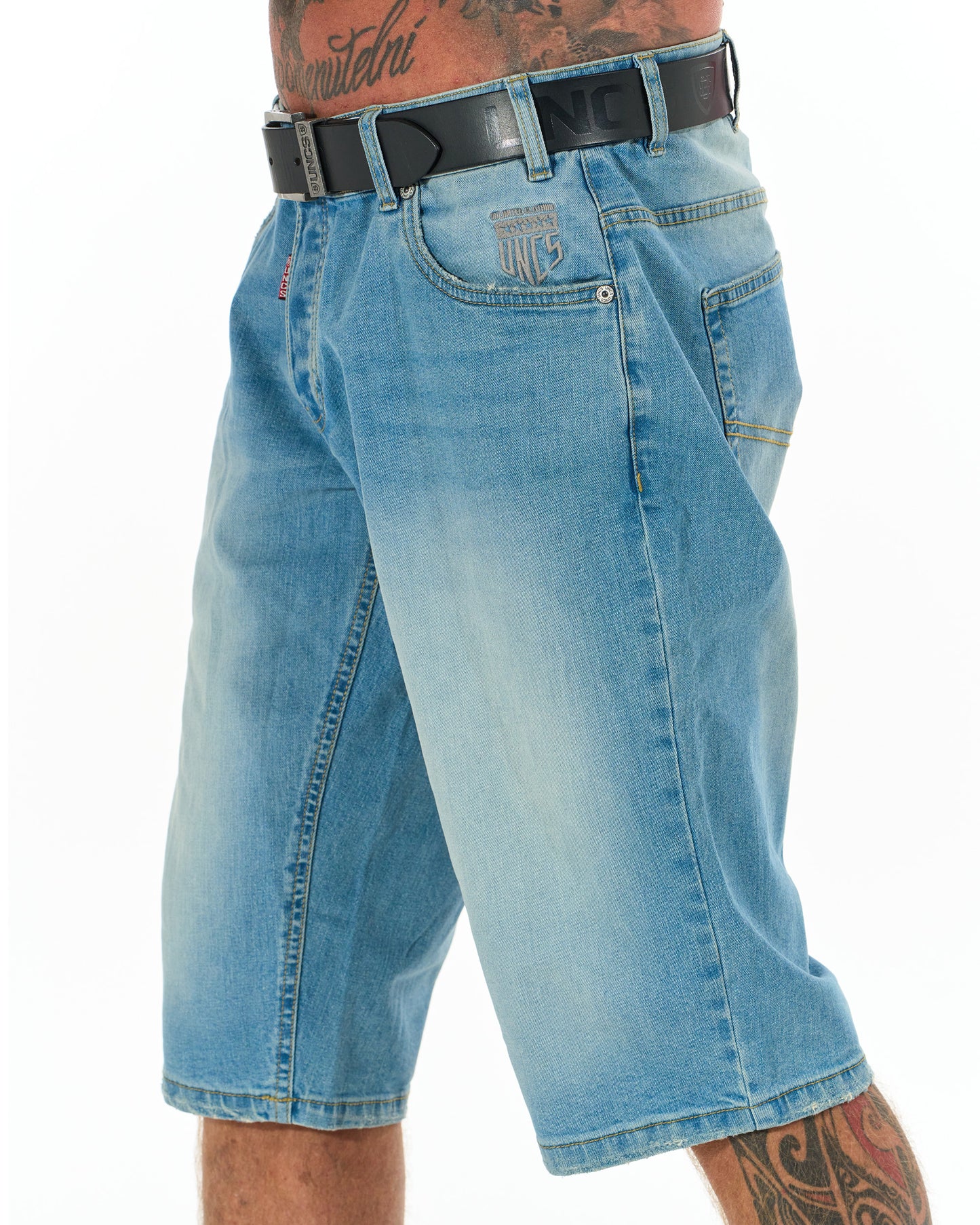 BUCK II (LONG) Men's Shorts LIGHT DENIM