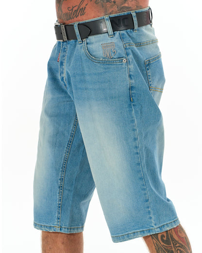 BUCK II (LONG) Men's Shorts LIGHT DENIM