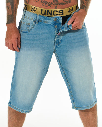 BUCK II (LONG) Men's Shorts LIGHT DENIM