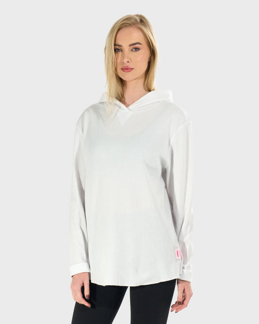 QUENTYNA Women's Sweatshirt WHITE
