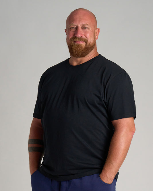 BASIC C CLEAN Men's T-Shirt BLACK
