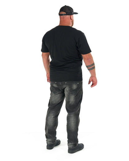BASIC V Men's T-Shirt BLACK