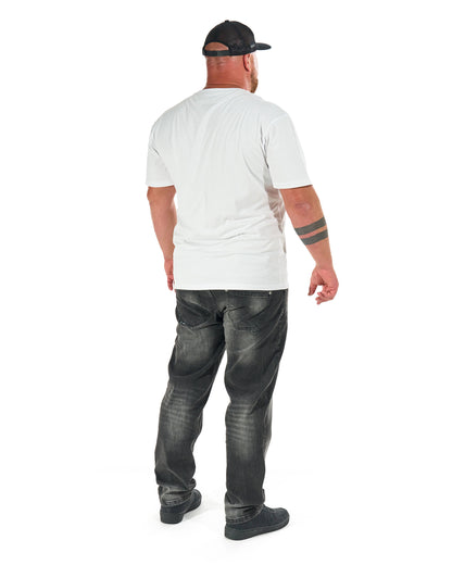BASIC V Men's T-Shirt WHITE