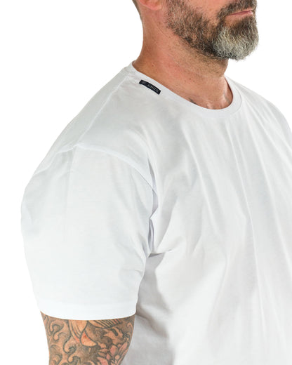 BASIC V Men's T-Shirt WHITE