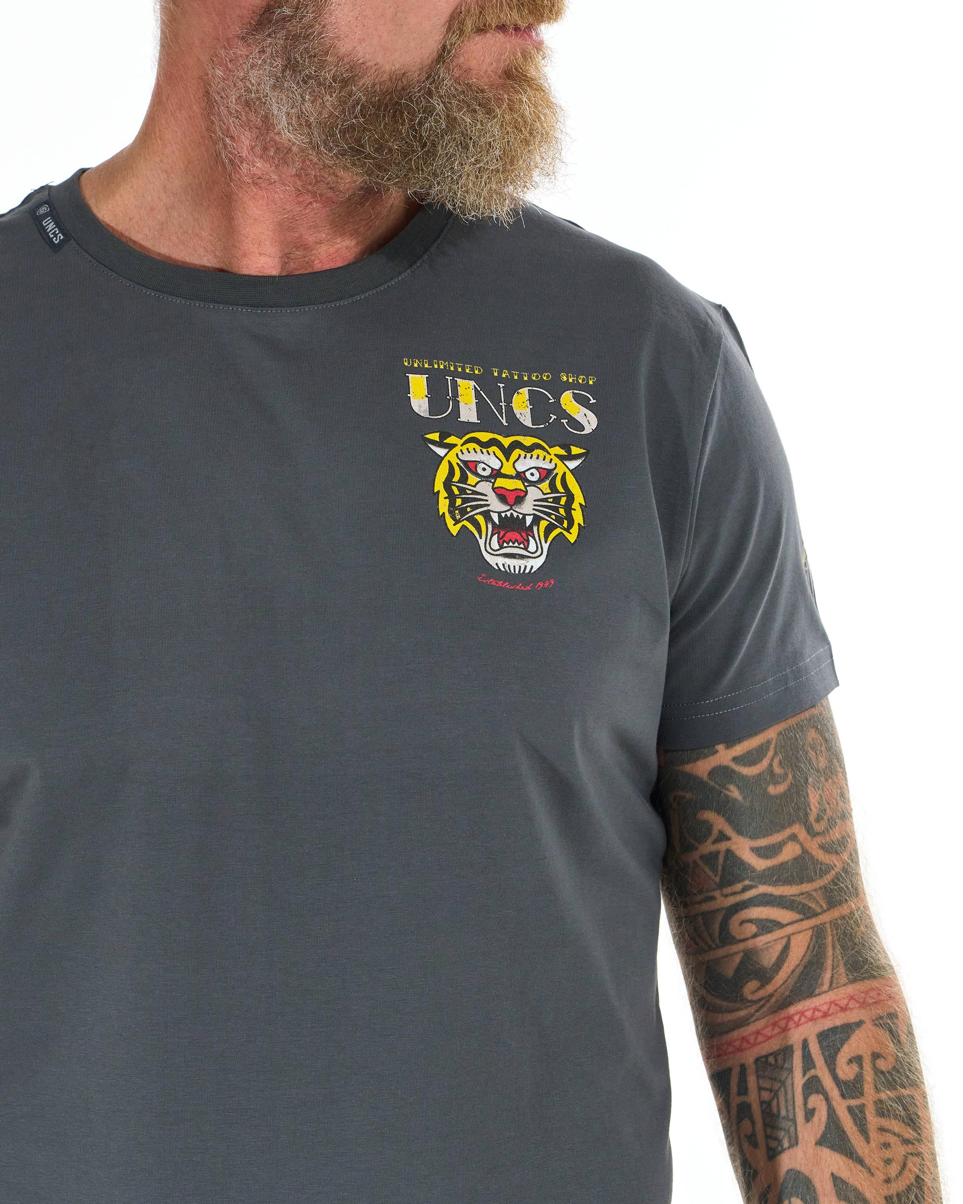 TIGER Men's T-Shirt ASPHALT
