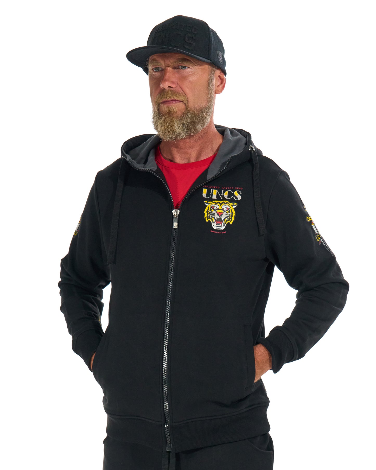 TIGER II Men's Sweatshirt BLACK