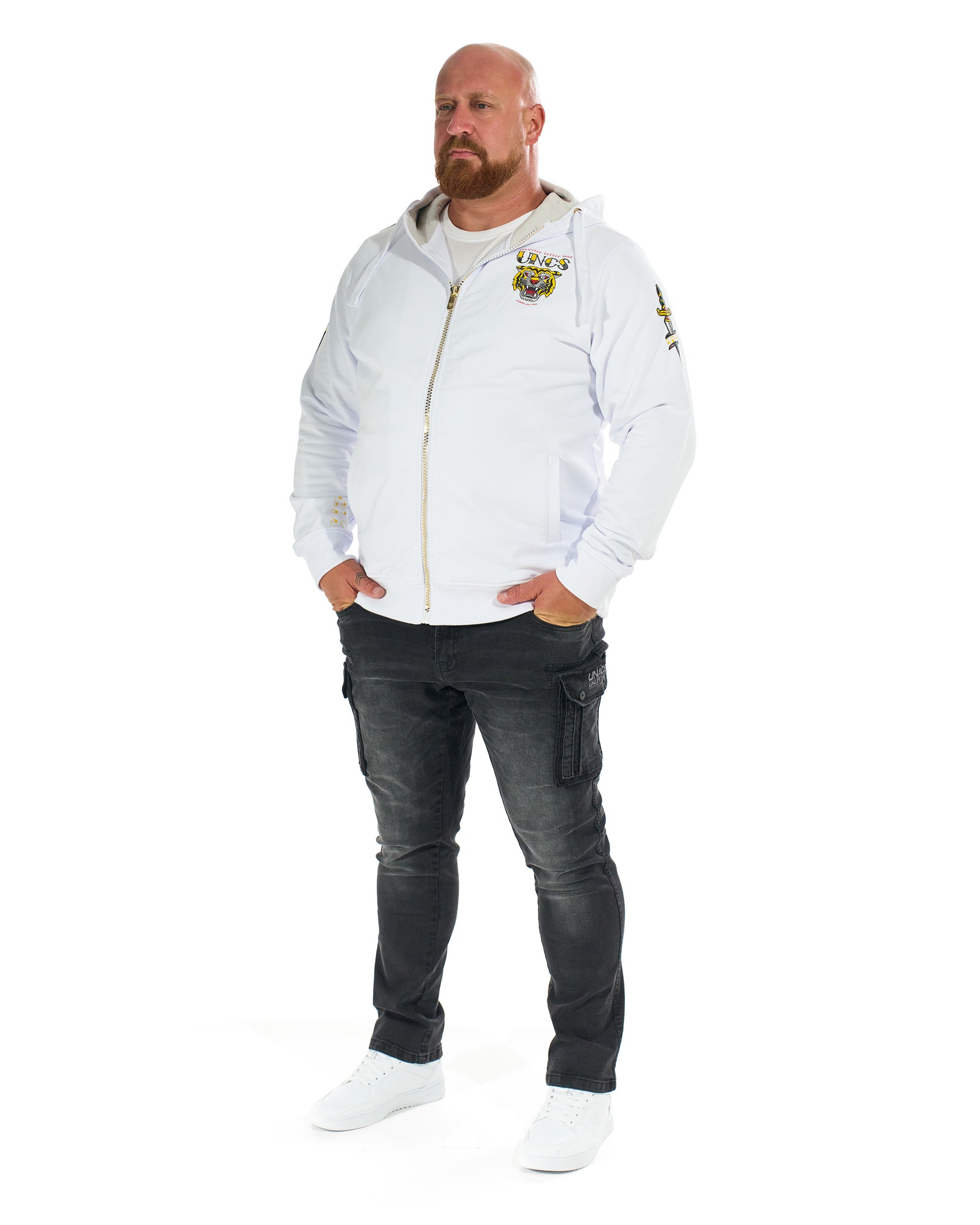 TIGER II Men's Sweatshirt WHITE