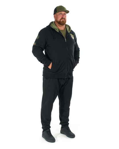 FISHERMAN Men's Sweatshirt BLACK