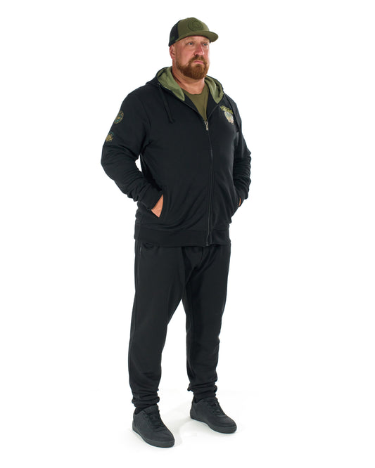 FISHERMAN Men's Sweatshirt BLACK