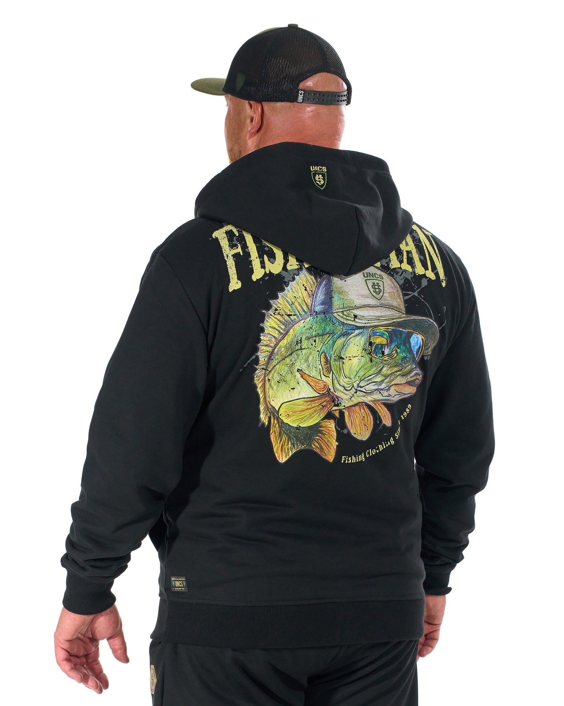 FISHERMAN Men's Sweatshirt BLACK