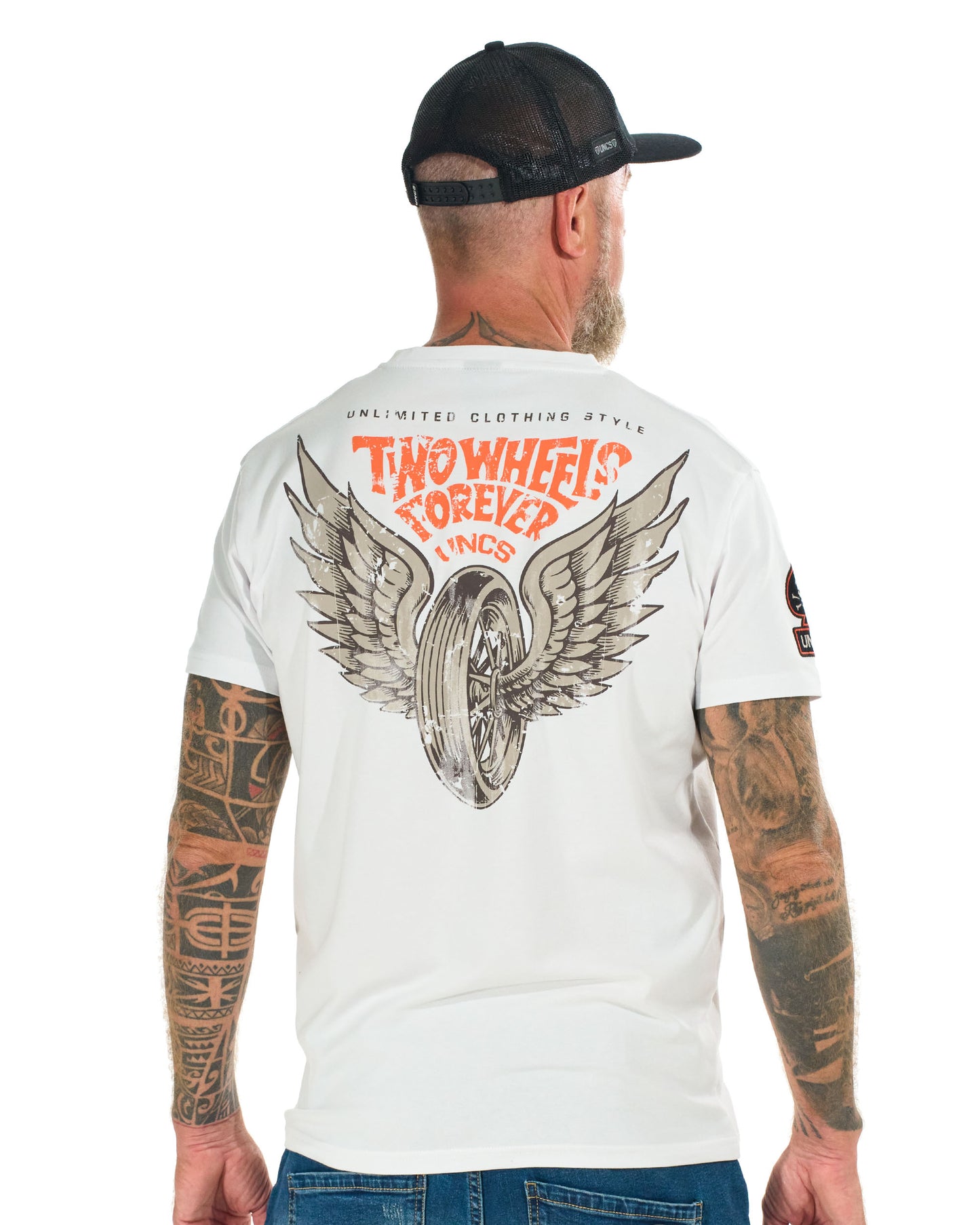 TWO WHEELS II Men's T-Shirt WHITE