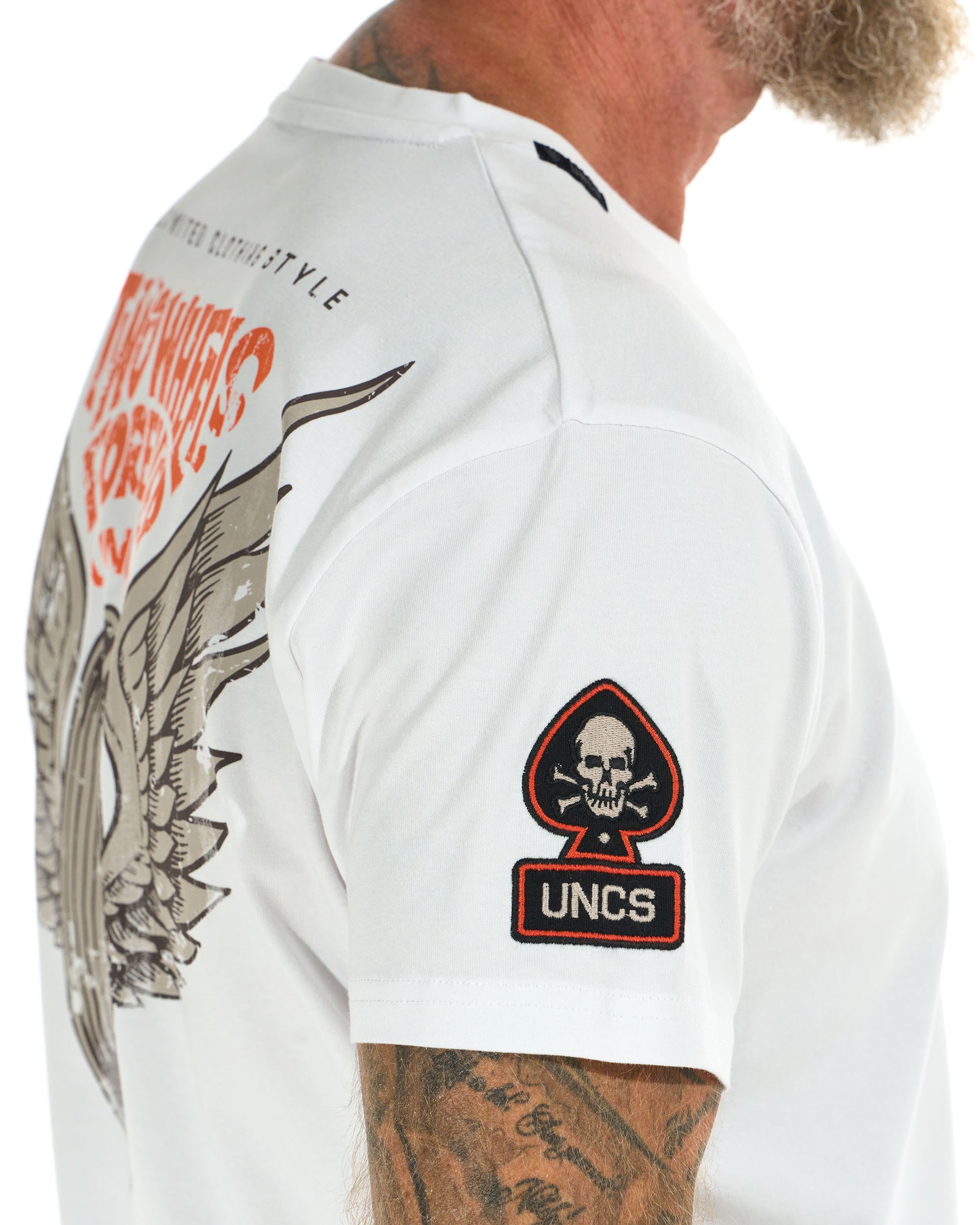 TWO WHEELS II Men's T-Shirt WHITE