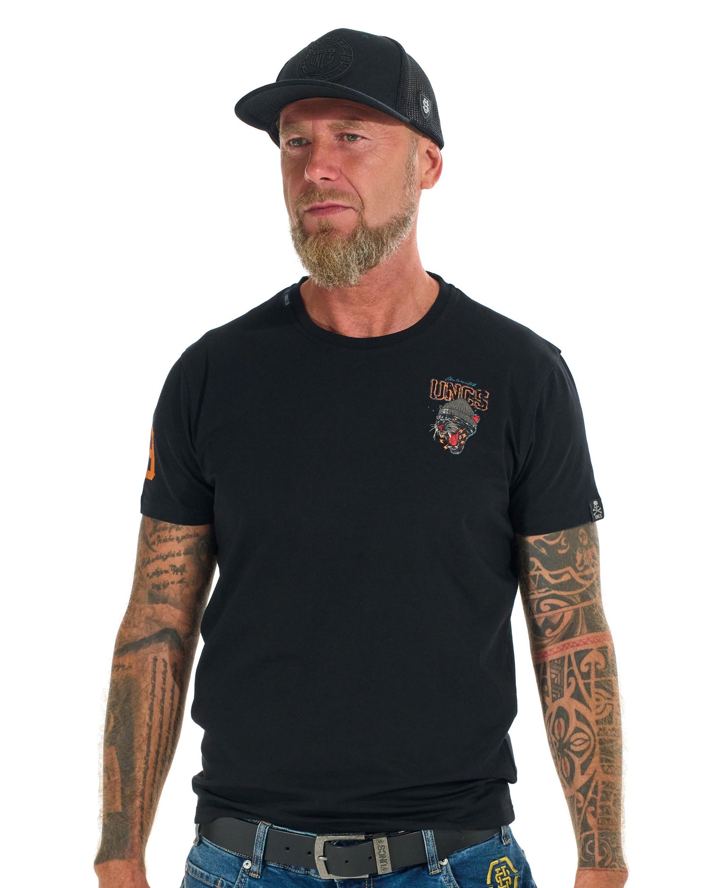 PANTHER Men's T-Shirt BLACK