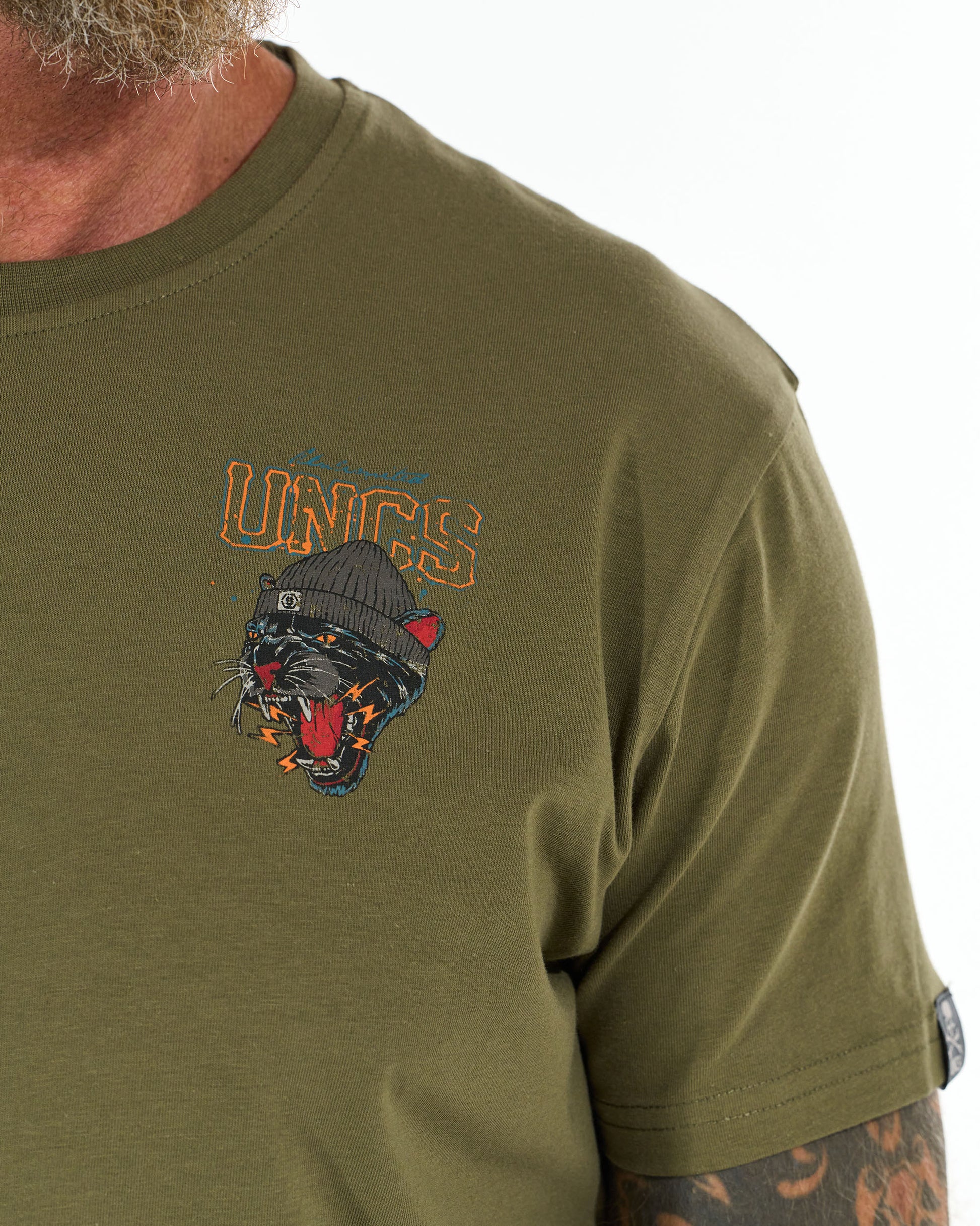 PANTHER Men's T-Shirt KHAKI