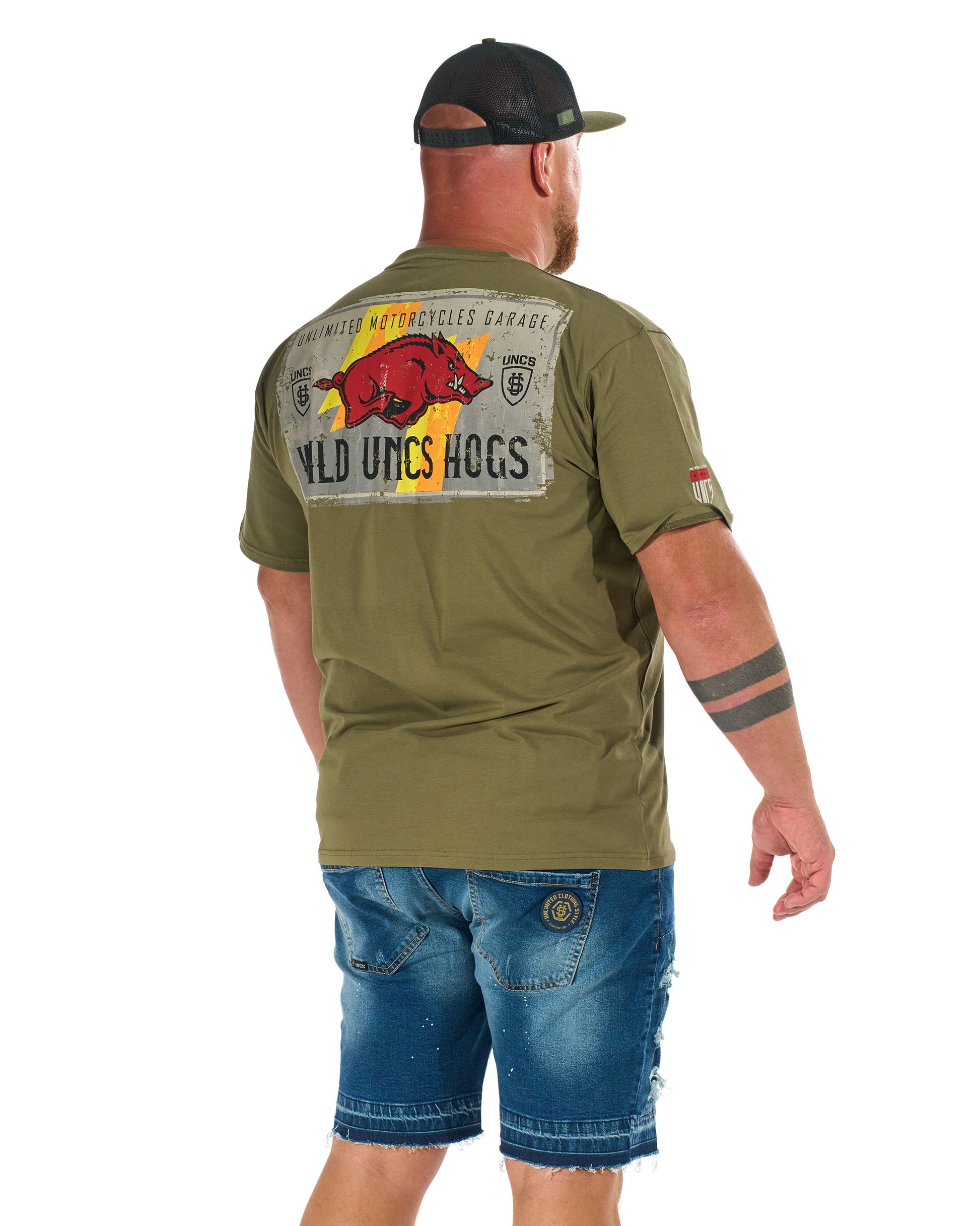 WILD HOGS Men's T-Shirt KHAKI