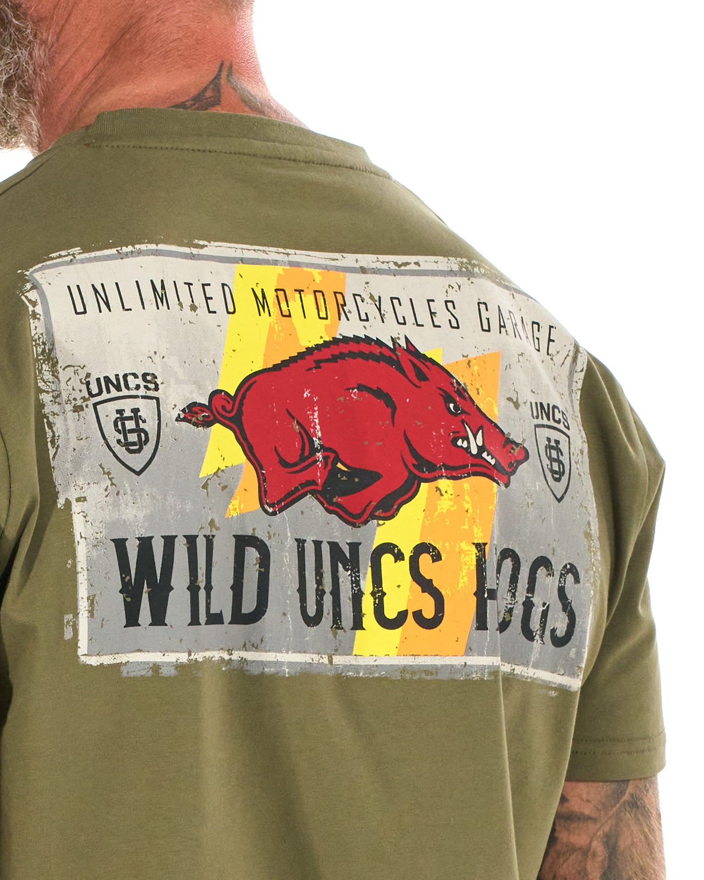 WILD HOGS Men's T-Shirt KHAKI