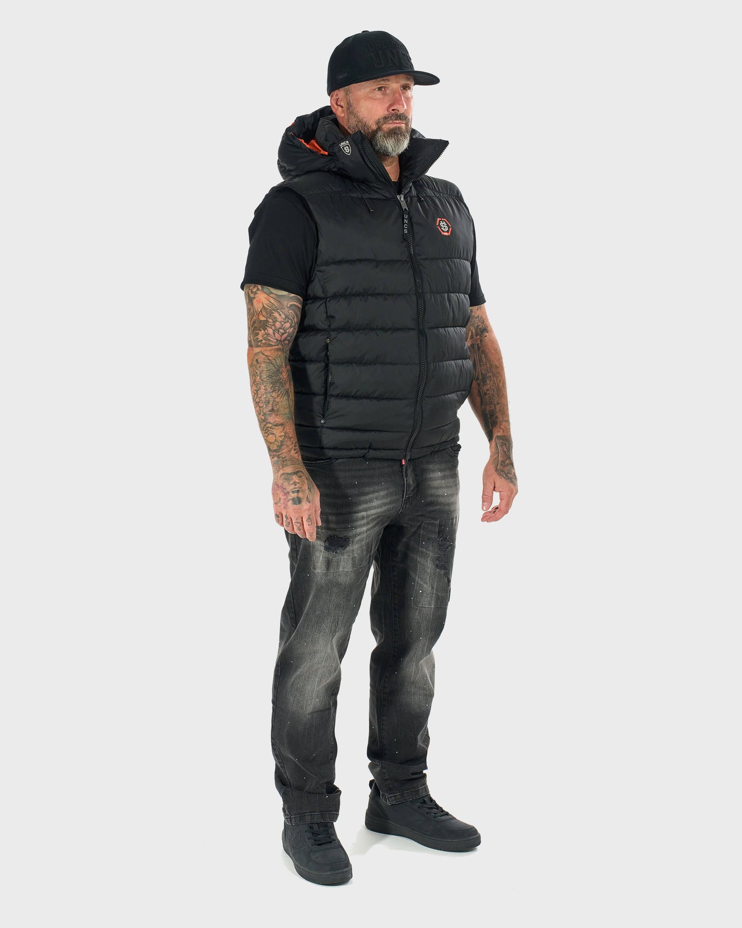 FLINT II Men's Vest BLACK/ORANGE