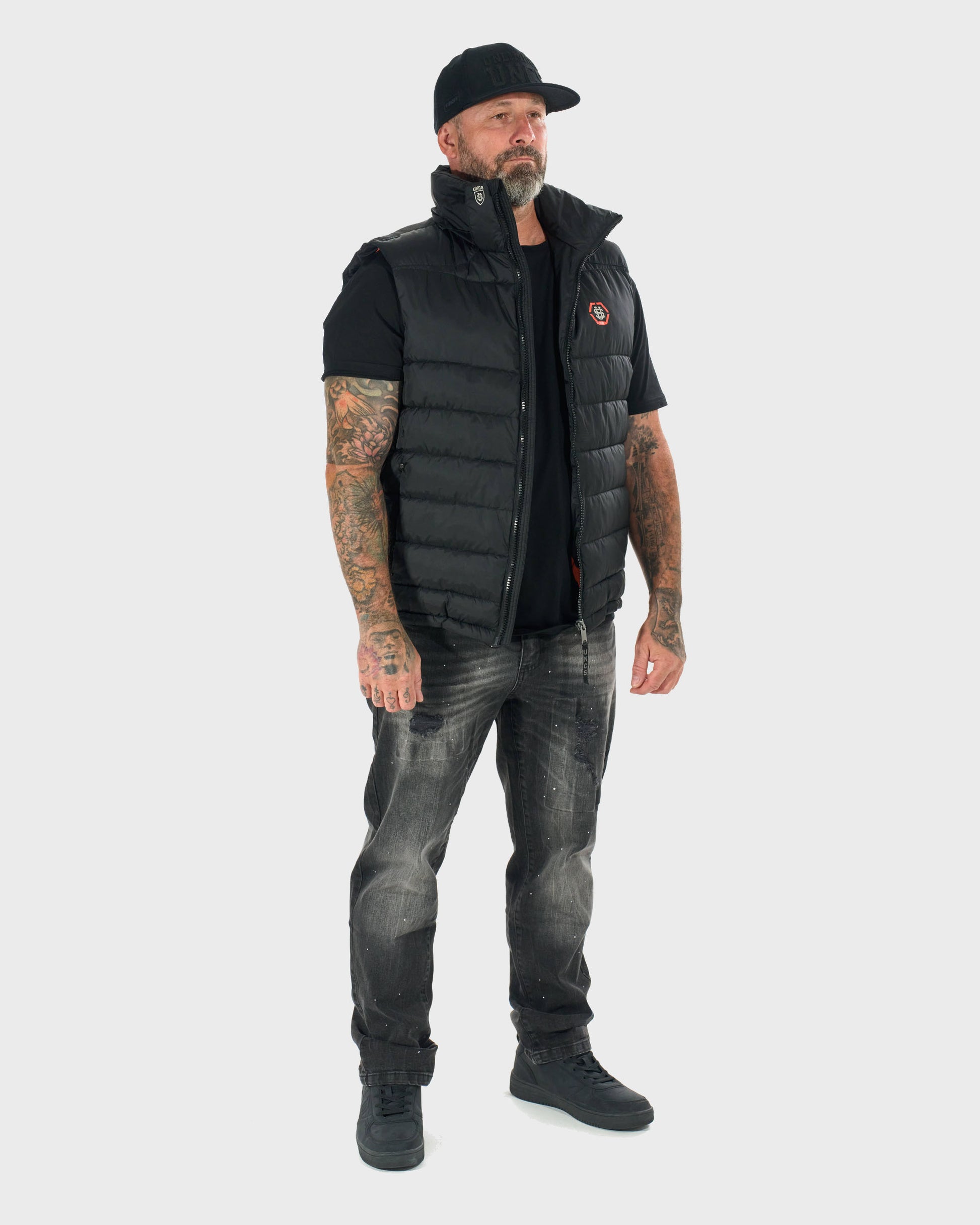 FLINT II Men's Vest BLACK/ORANGE