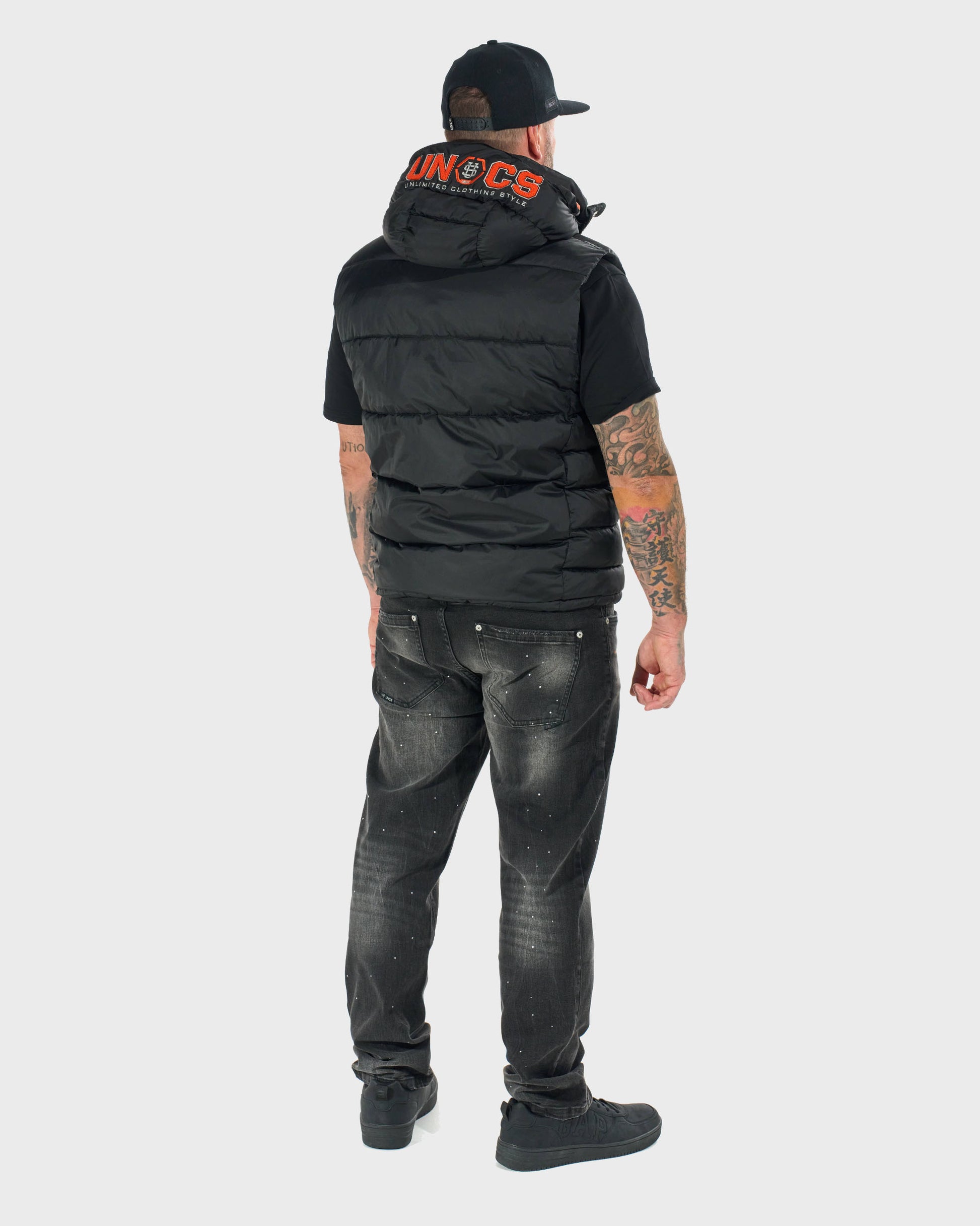 FLINT II Men's Vest BLACK/ORANGE
