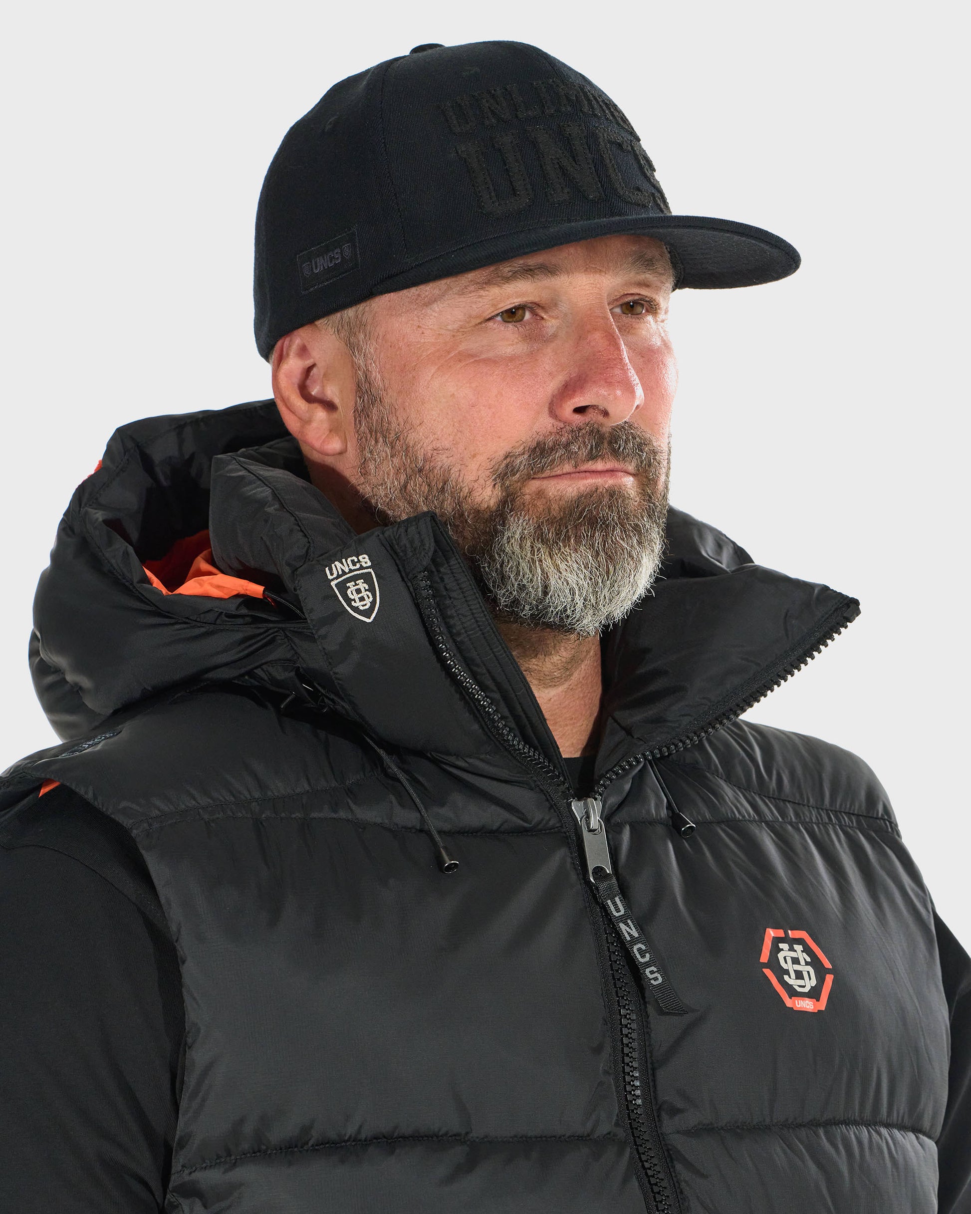 FLINT II Men's Vest BLACK/ORANGE