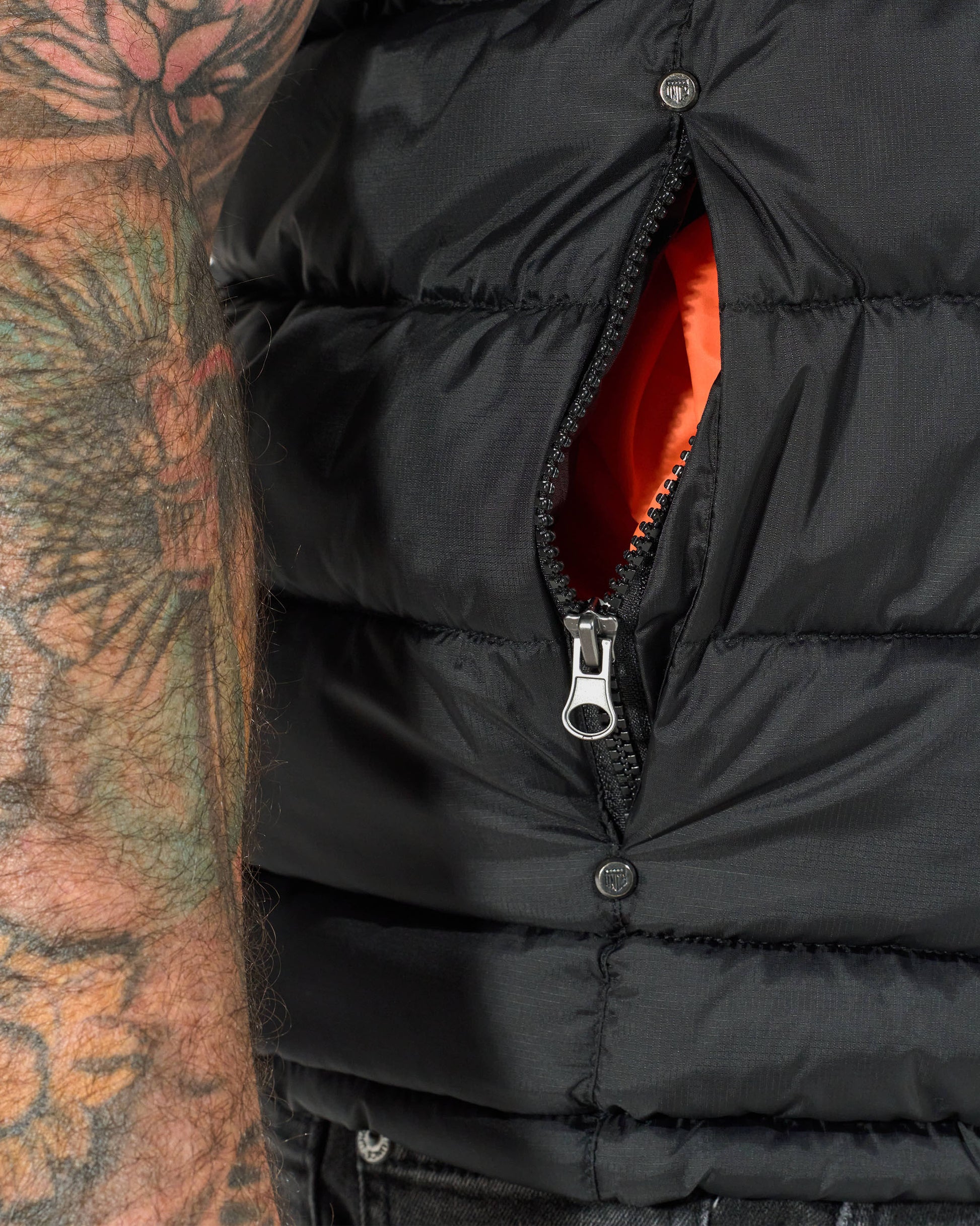 FLINT II Men's Vest BLACK/ORANGE