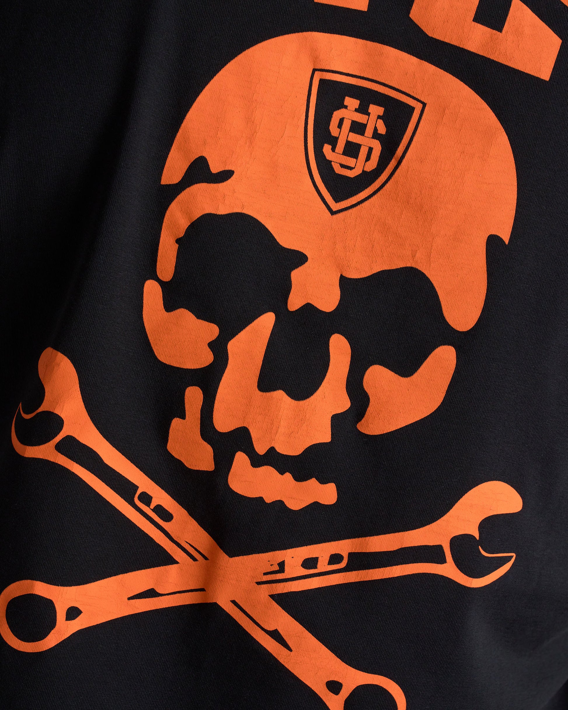 WRENCH Men's T-Shirt BLACK/ORANGE