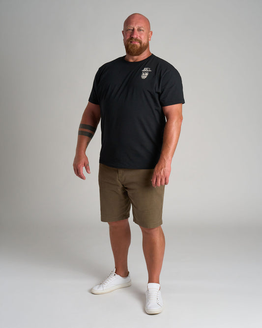 HIPSTER V Men's T-Shirt BLACK
