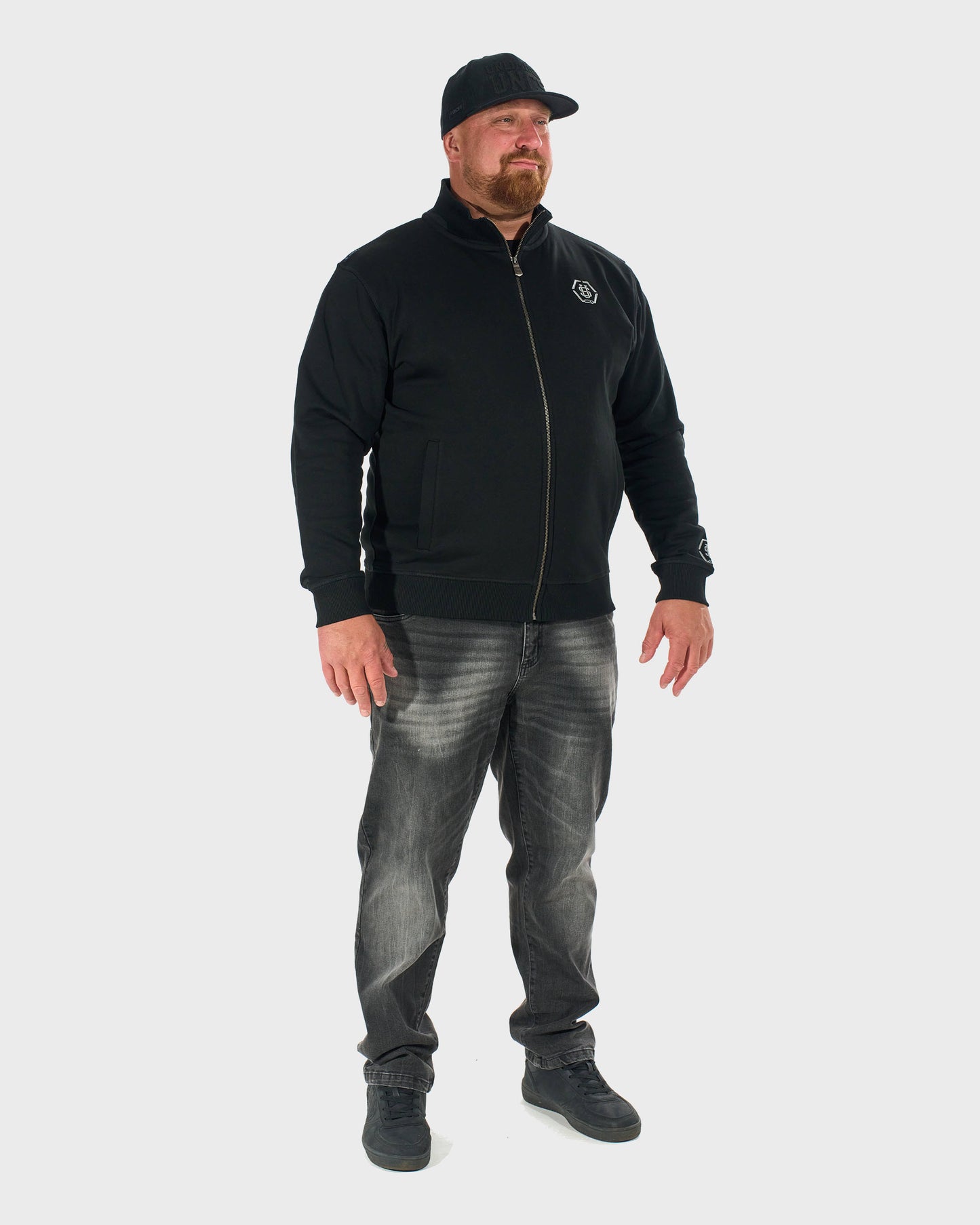 HEXAGON Men's Sweatshirt BLACK