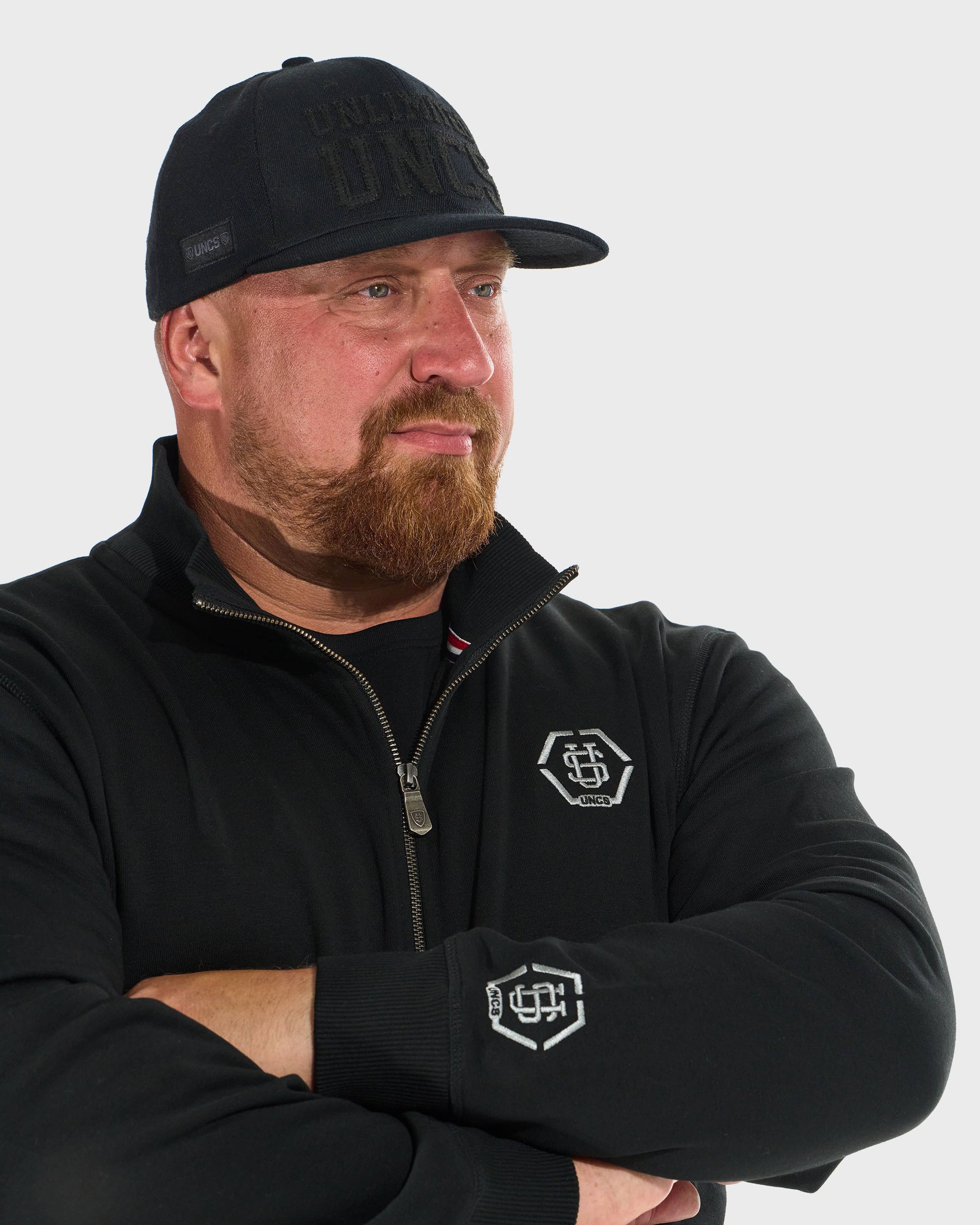 HEXAGON Men's Sweatshirt BLACK