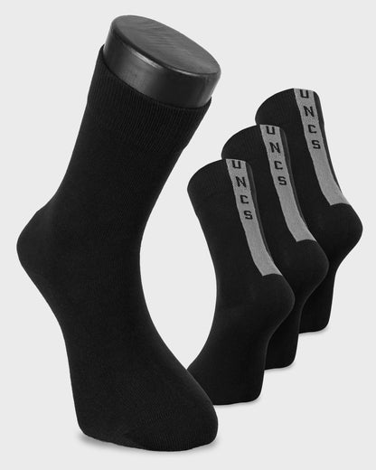 BAXTER (3 pairs) Men's Socks BLACK/GREY