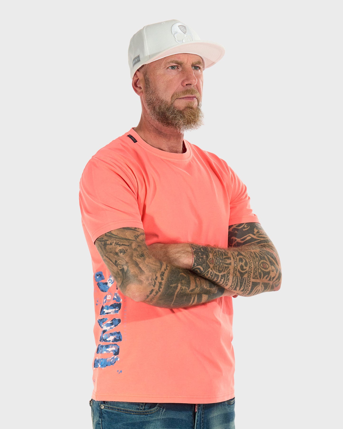 RODNEY IV Men's T-Shirt FIERY CORAL