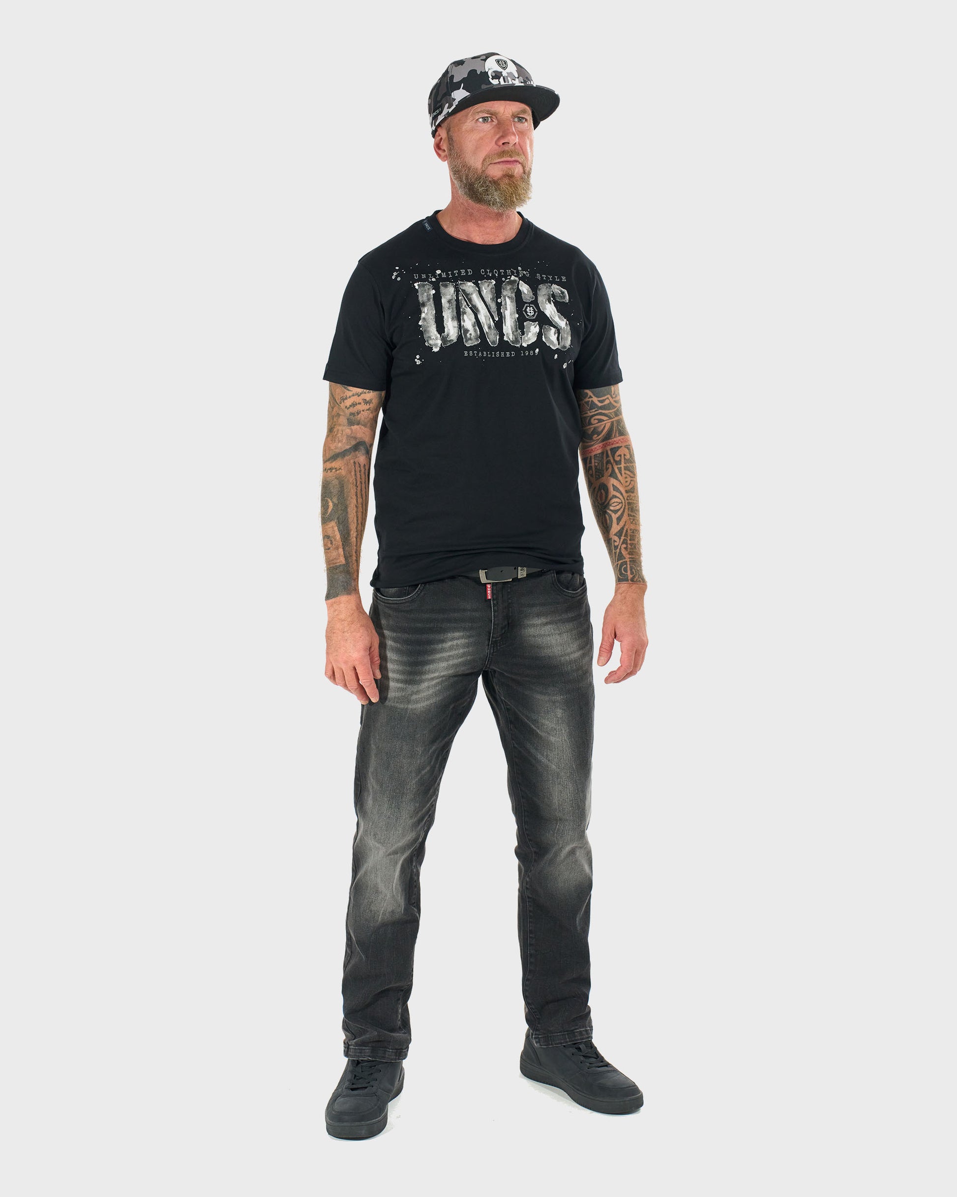 RODNEY III Men's T-Shirt BLACK/GREY