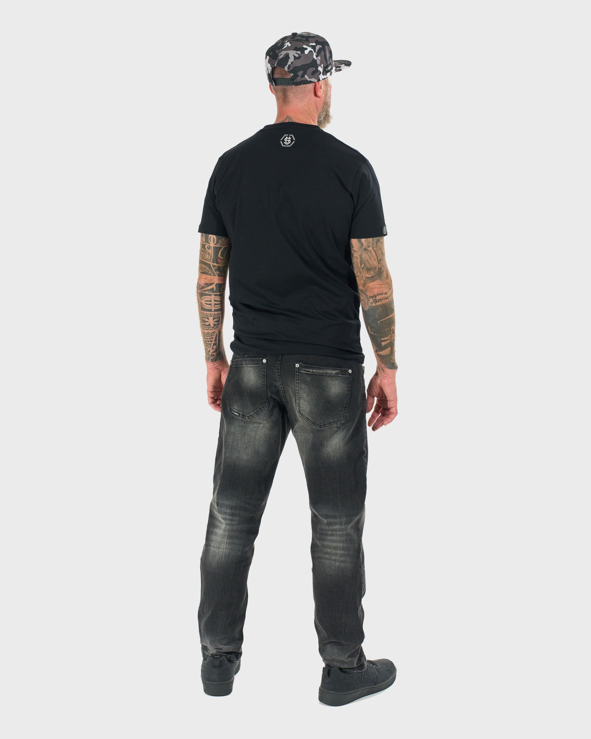 RODNEY III Men's T-Shirt BLACK/GREY