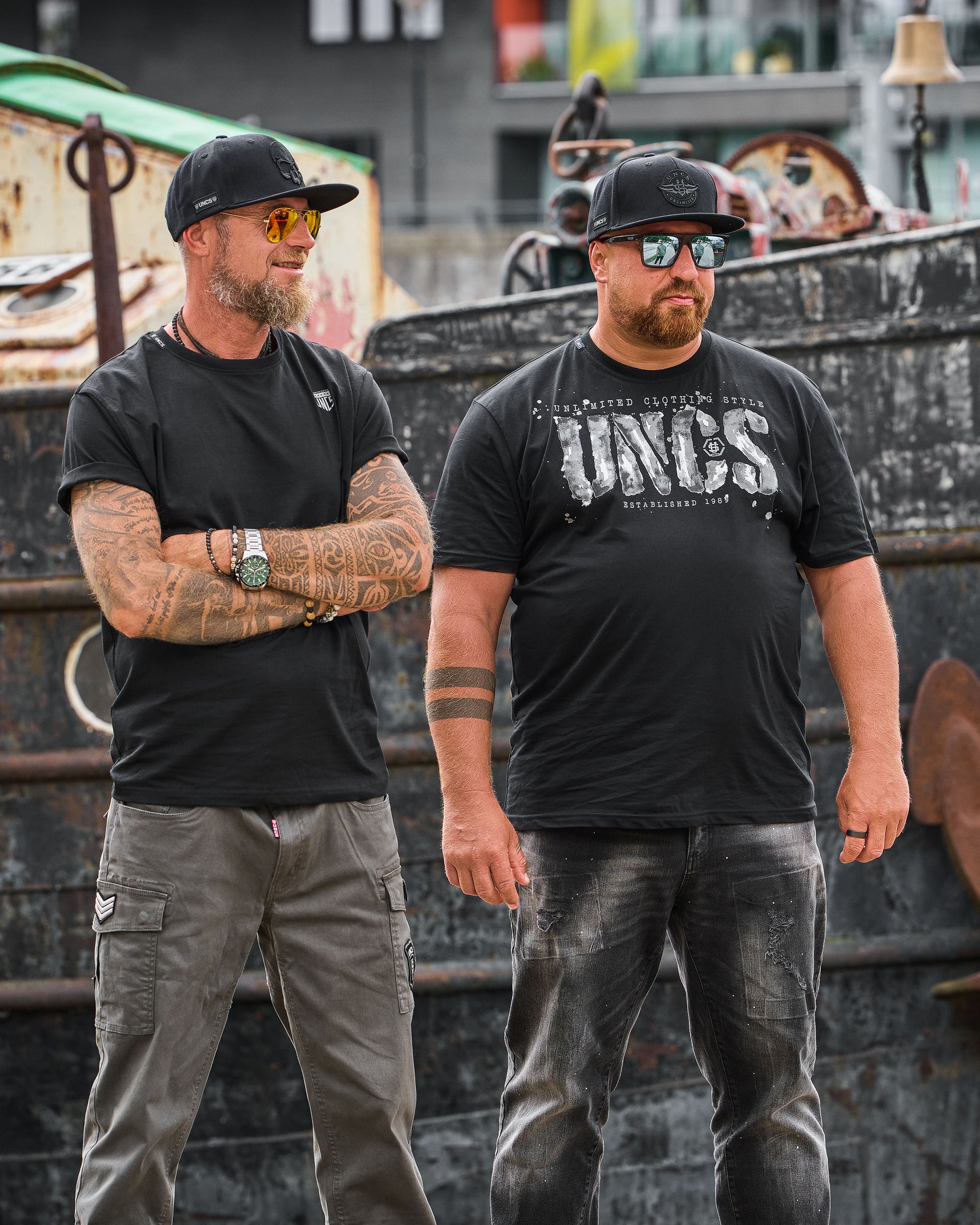 RODNEY III Men's T-Shirt BLACK/GREY