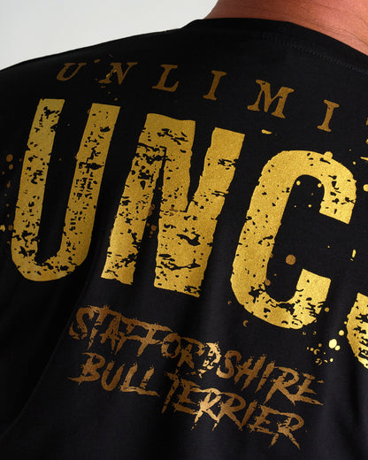 BULL TERRIER III Men's T-Shirt BLACK/GOLD