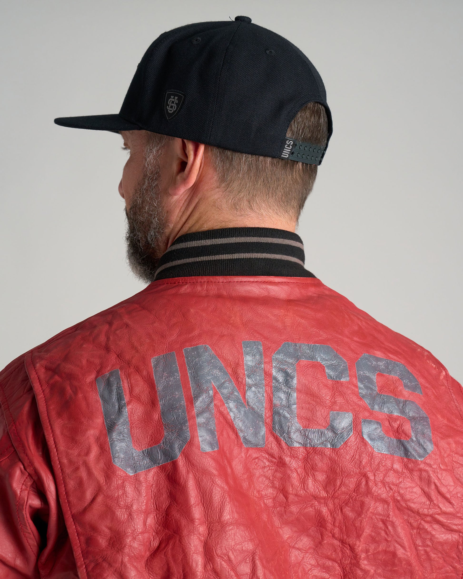 BIKER Men's Leather Jacket RED
