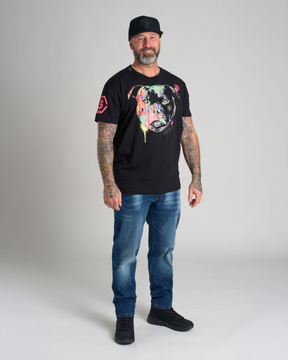 STAFFBULL III (Elasthan) Men's T-Shirt BLACK